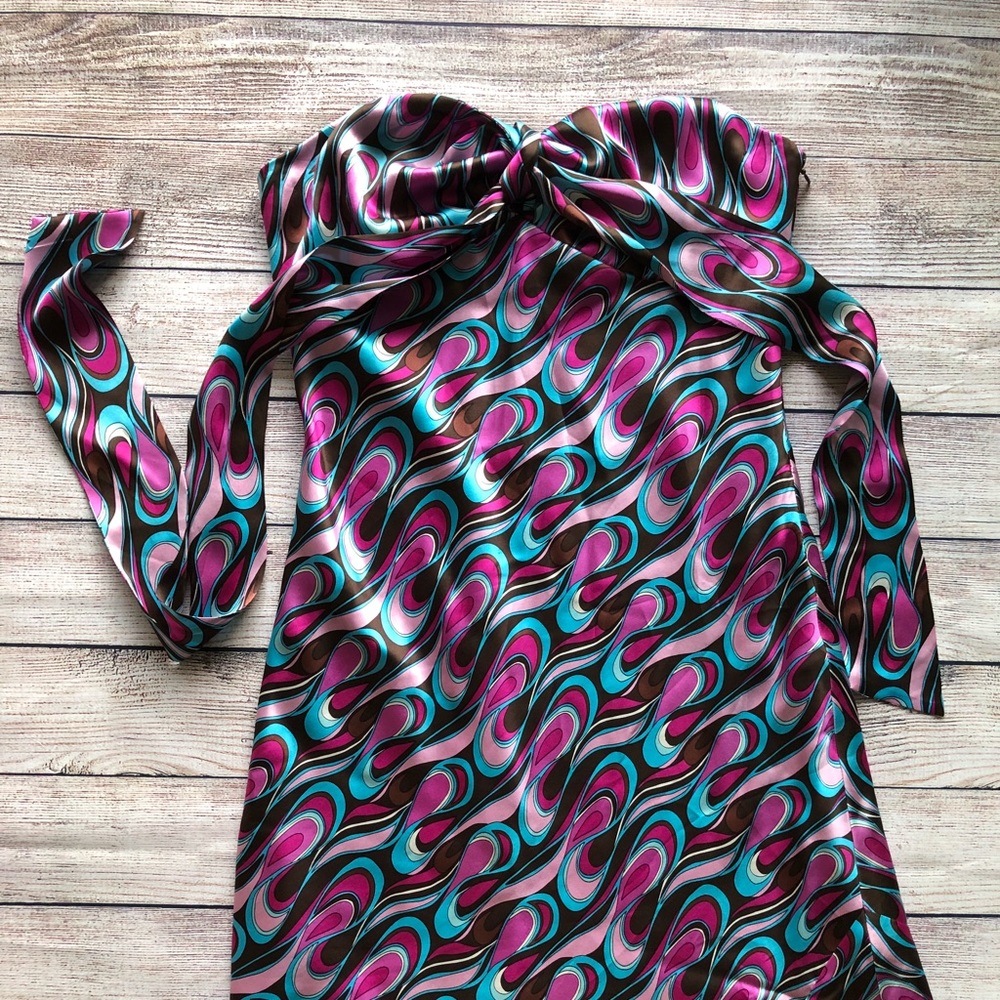 🔥HOT silk Laundry dress by Shelli Segal sz 6